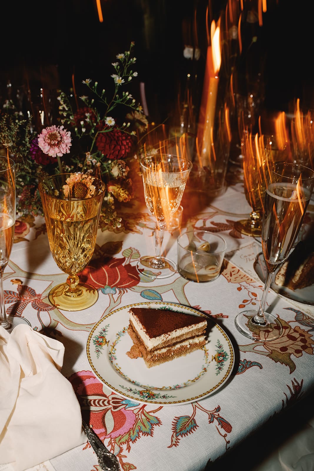 Dessert at a tented private home wedding in Upstate New York.